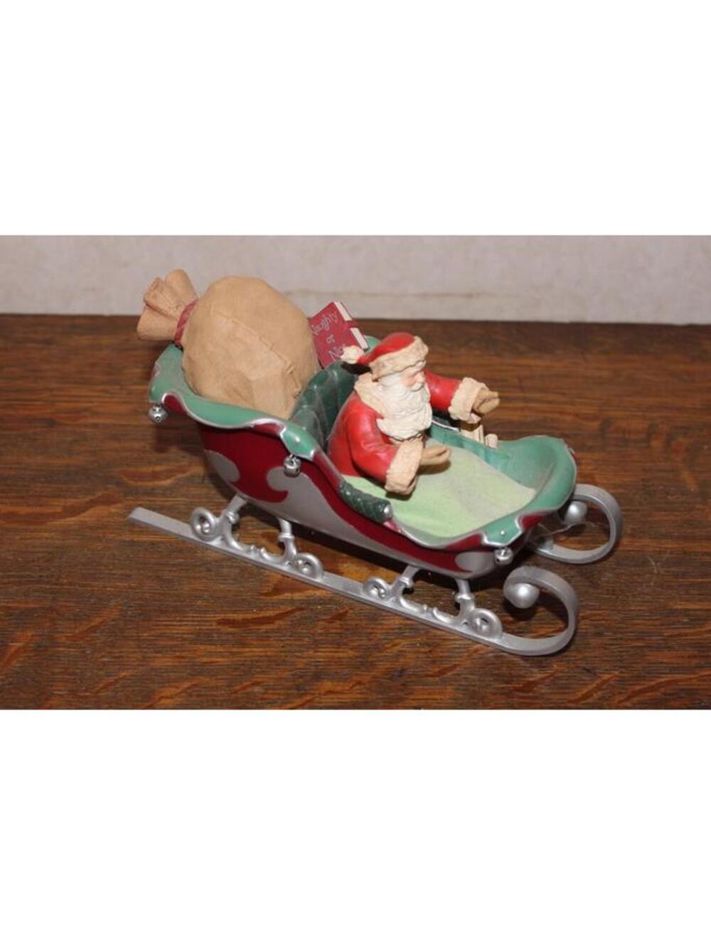 Hallmark 2005 Midnight Sled Santa Claus Figurine